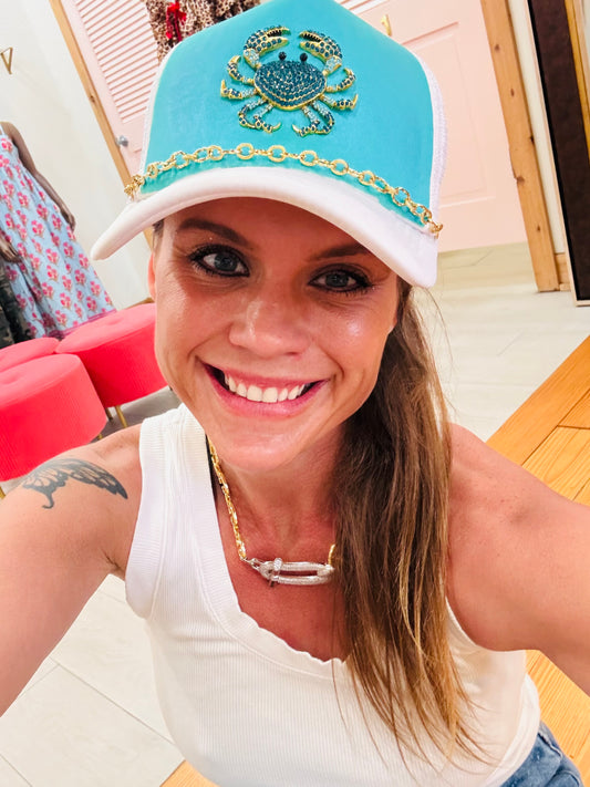 Bayou Bling Crab Hat