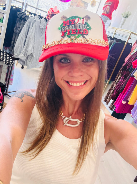 On The Field Chain Hat