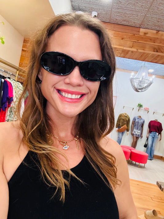 Retro Muse Oval Sunglasses