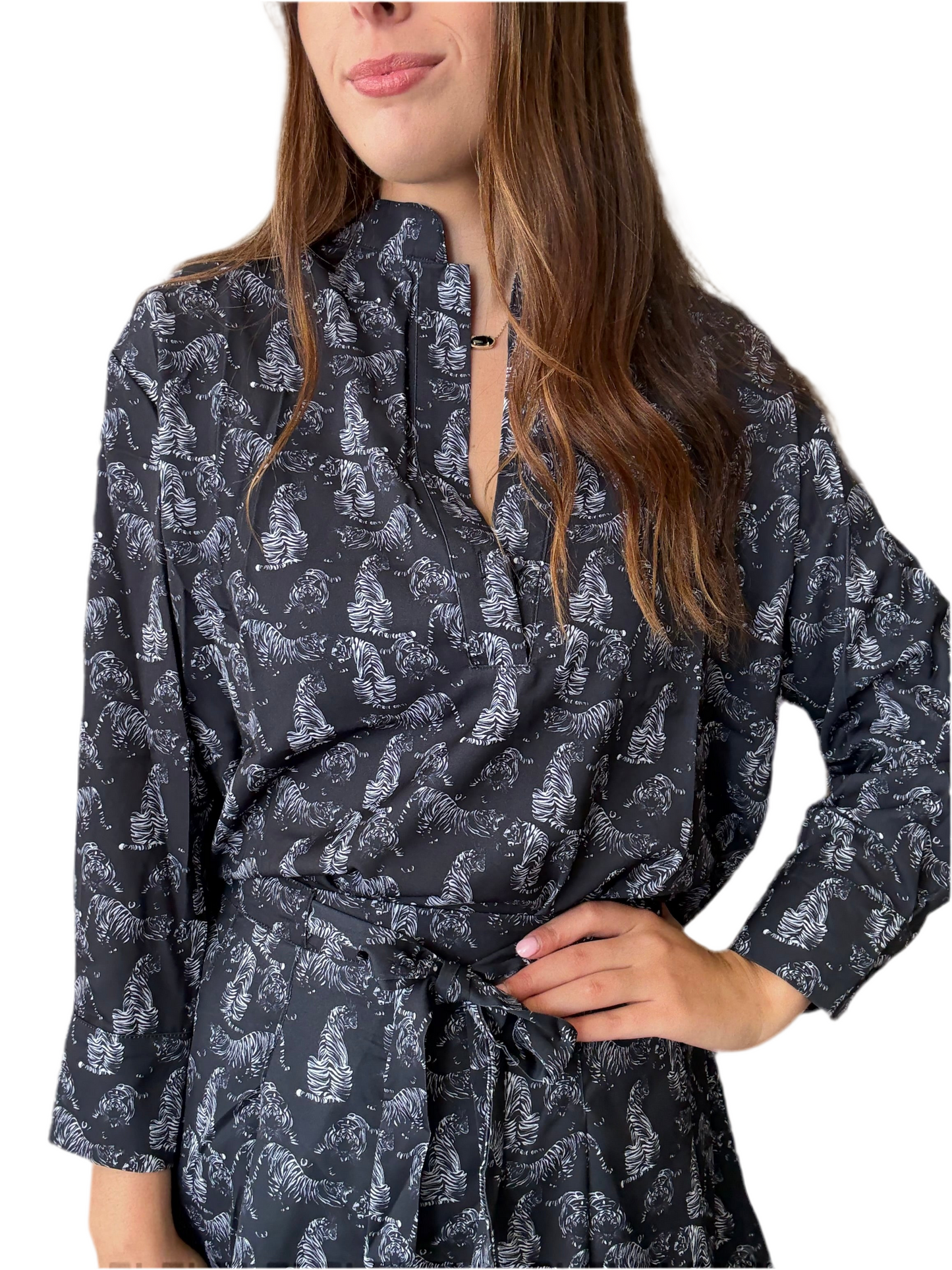 Watercolor Tiger Top