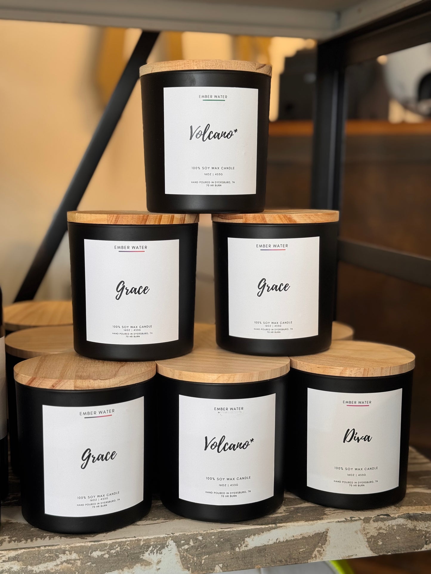 Ember Water 16 Oz 100% Soy Candle