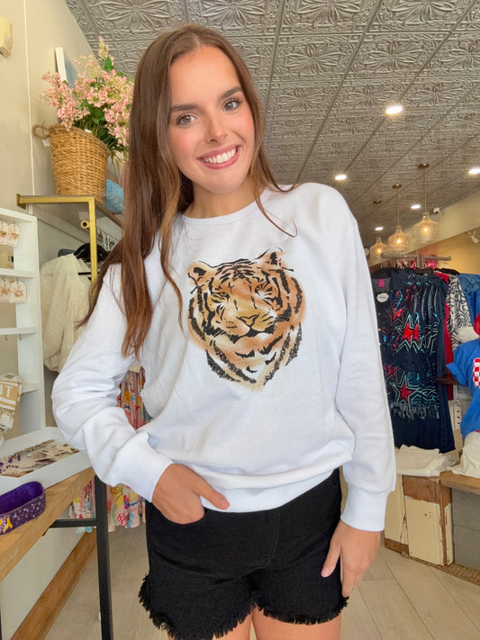 Easy Tiger Sequin Sweatshirt
