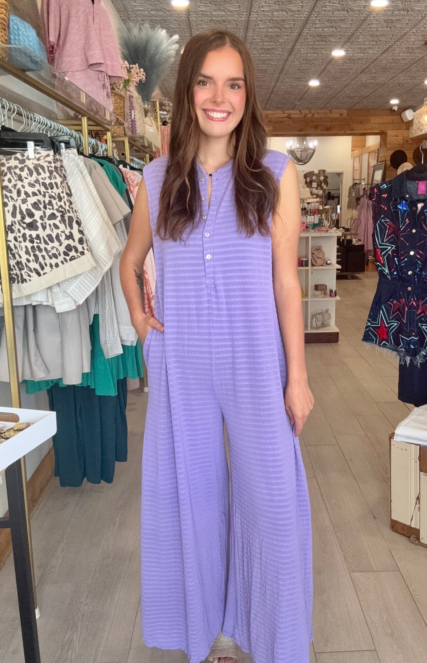 Sway and Slay Purple Jumpsuit