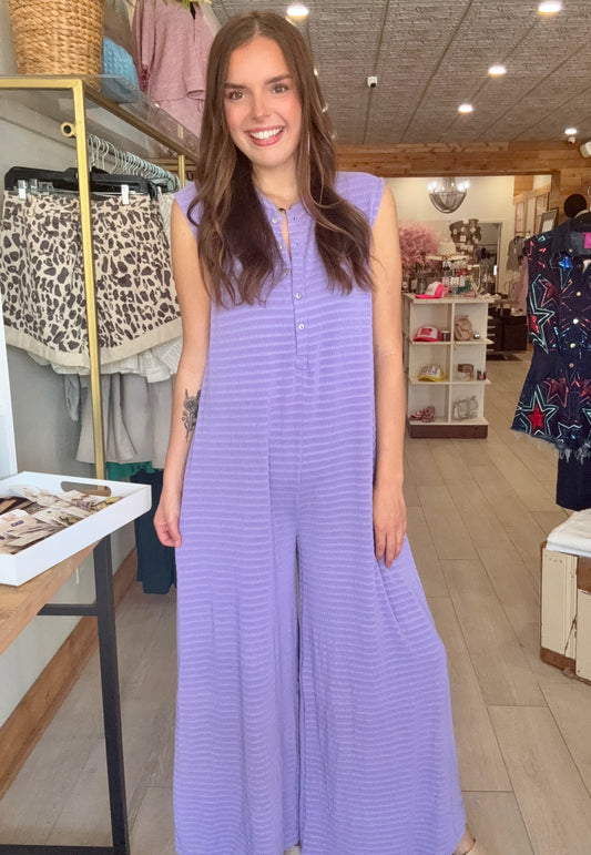 Sway and Slay Purple Jumpsuit