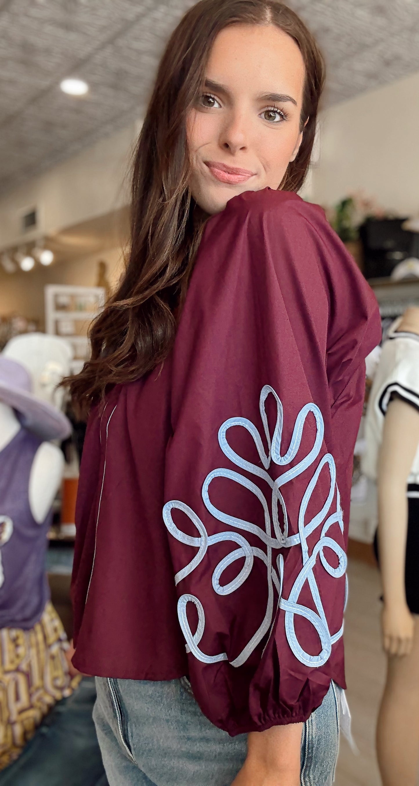 Soutache Detail Blouse