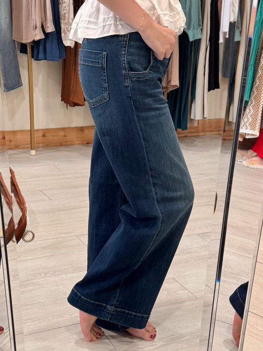 High Rise Meg Wide Leg Jeans