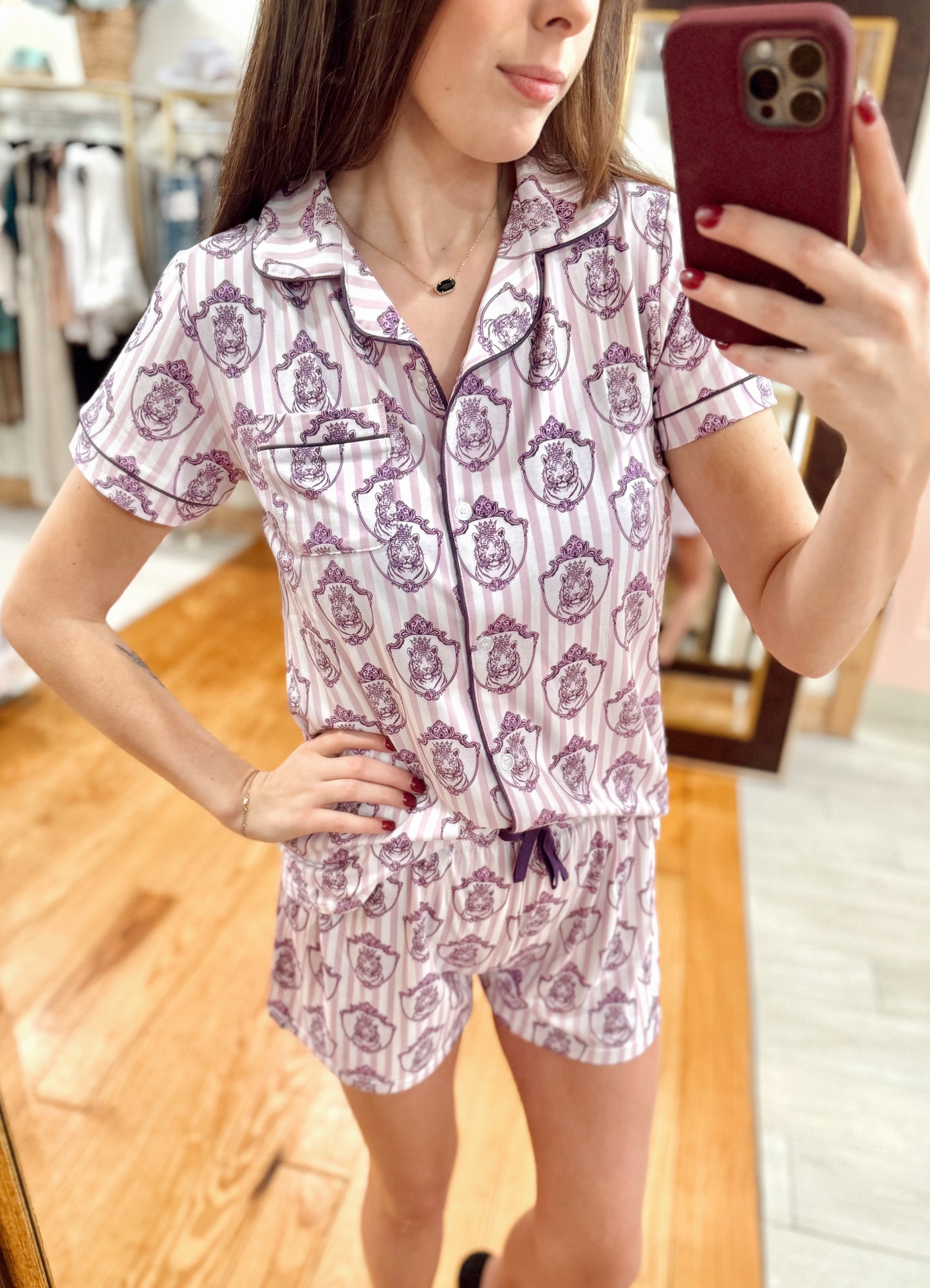 Gilded Tiger Sleep Shorts