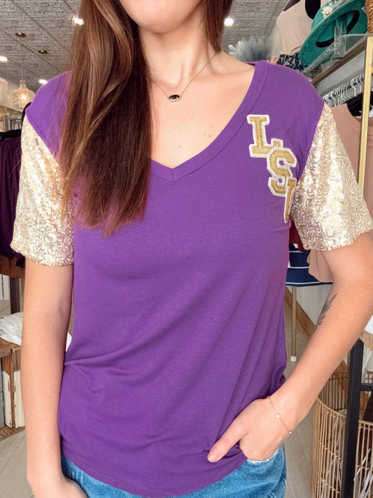 Glitter & Geaux Tee