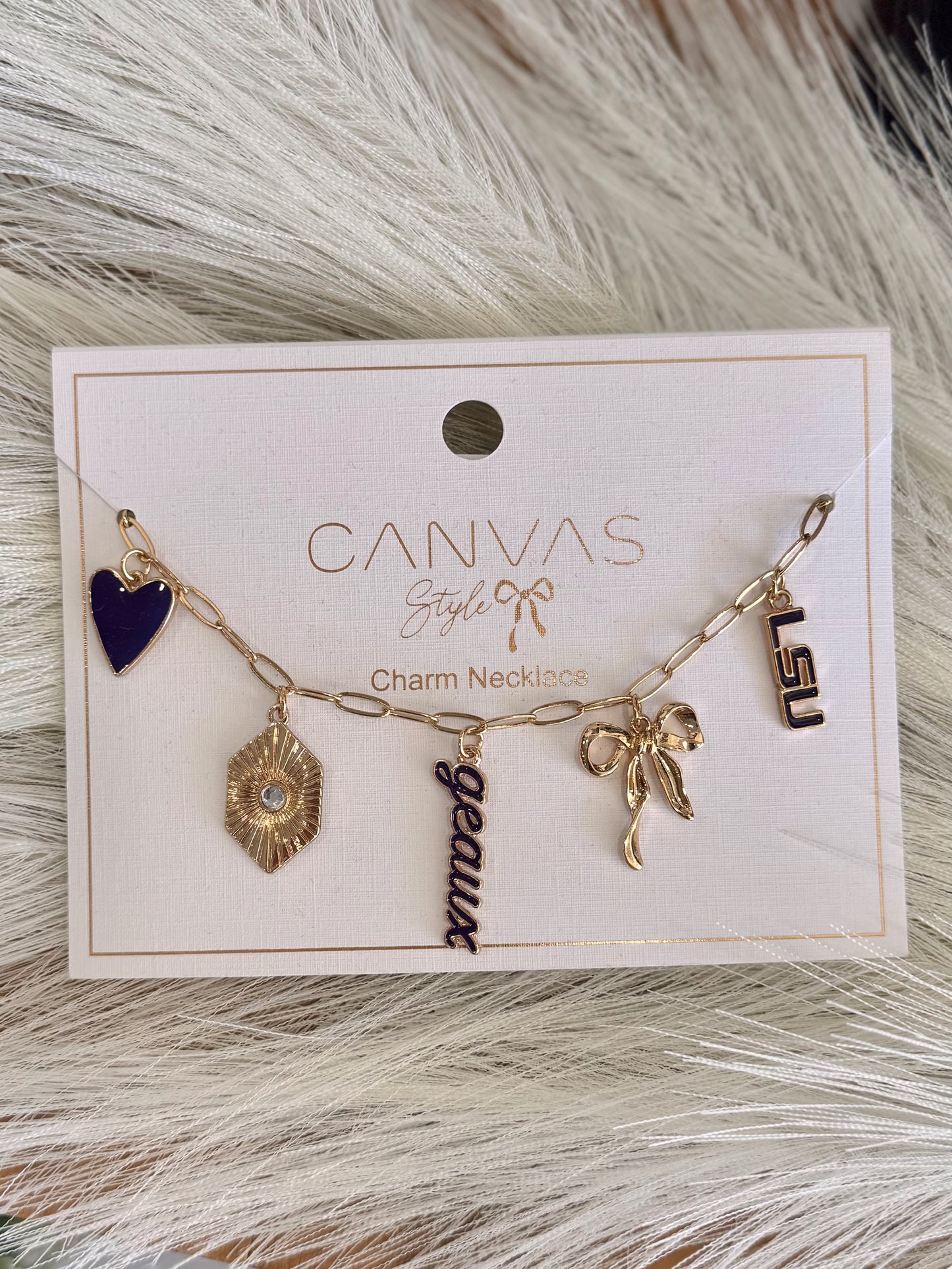 Geaux Glam Charm Necklace