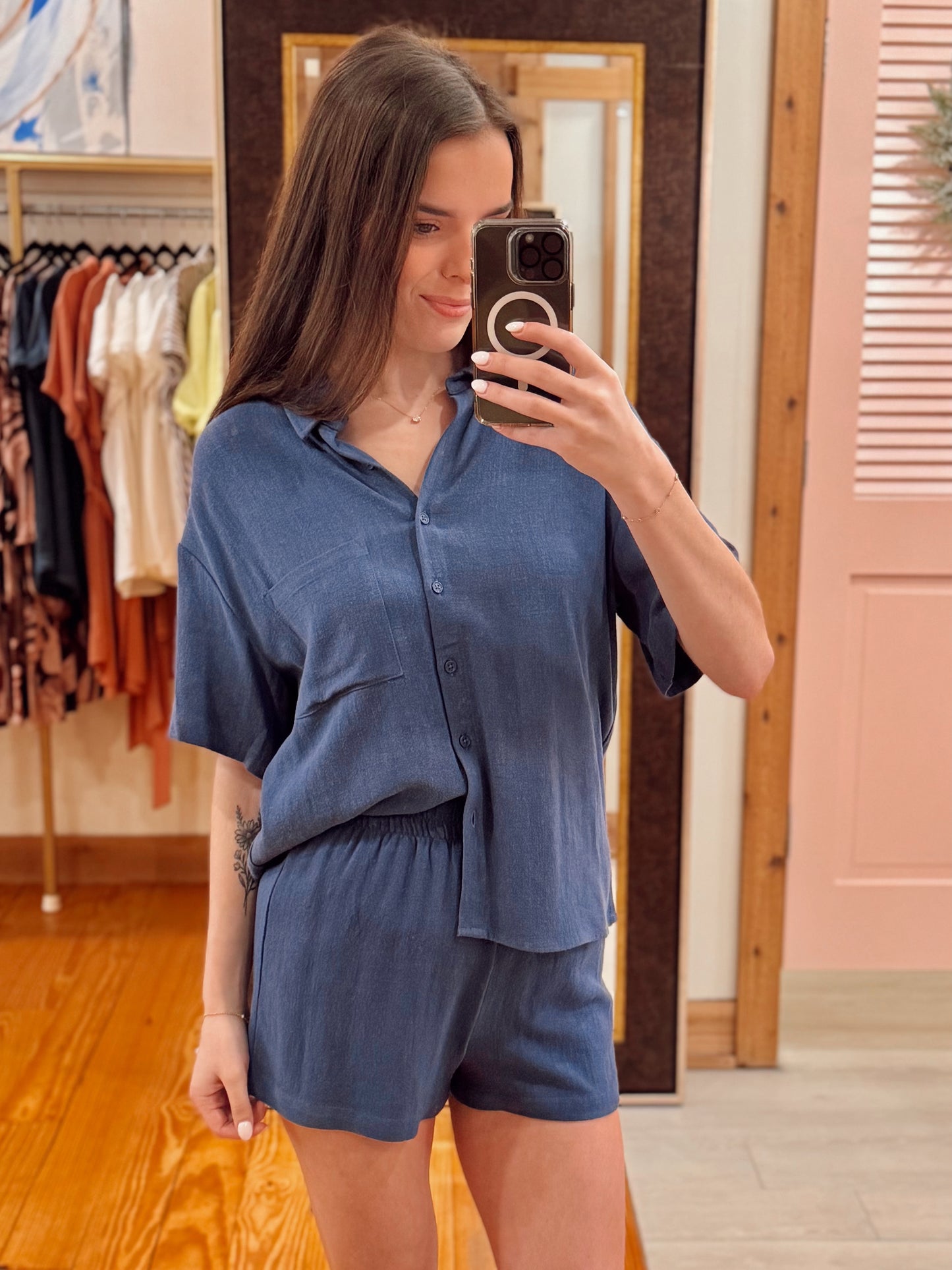 Tinsley Linen Rayon Short