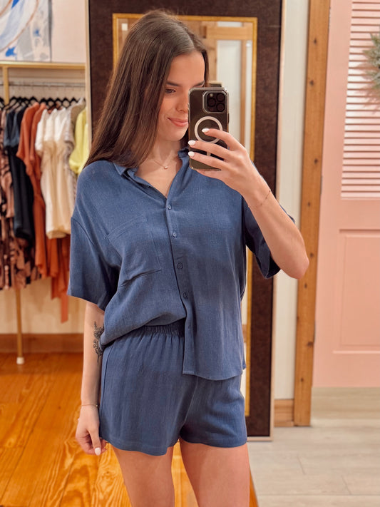 Tinsley Linen Rayon Short