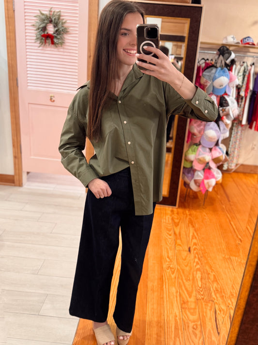 Olive Button up