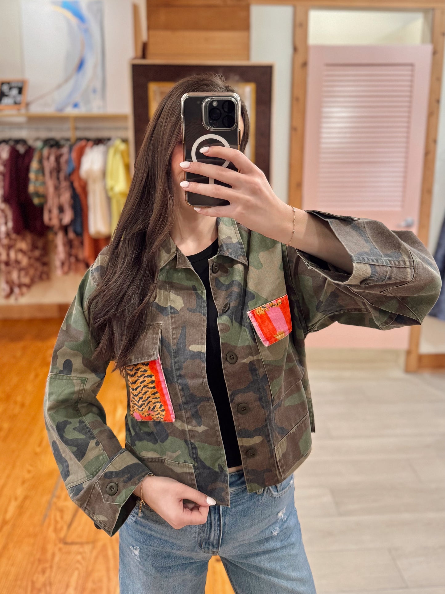 Wild Side Patch Camo Jacket