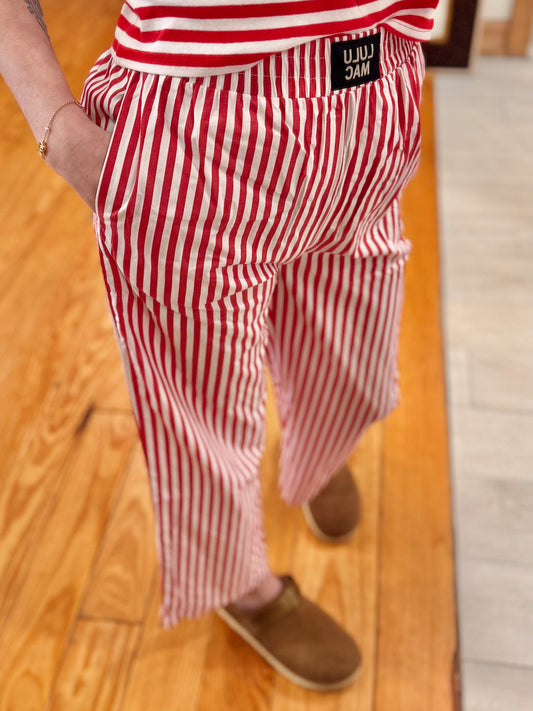 Red Striped Pant