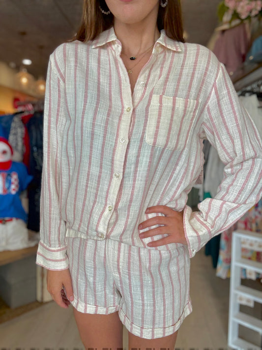 Morning Stripe Short Bone