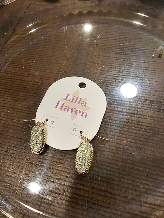 Blue Stone Dangle Earring