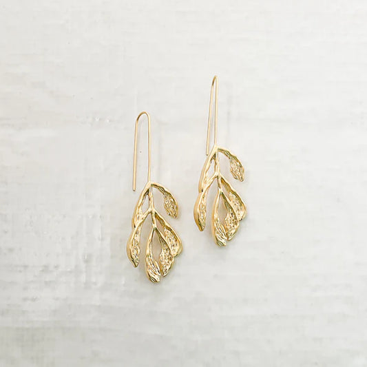 Golden Years Leaf Earrings