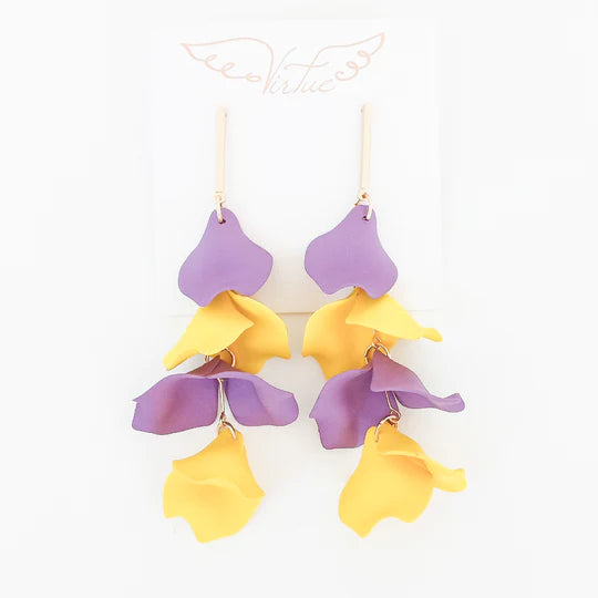 THE HYACINTH PETAL EARRINGS