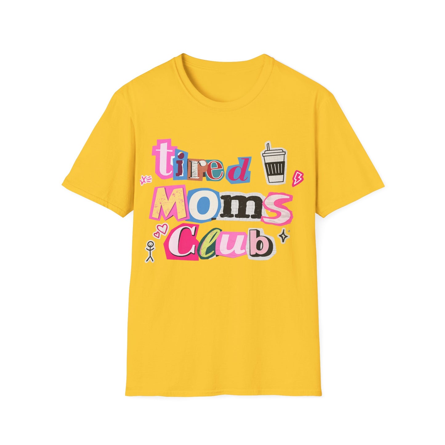 Mama Mom’s Club Graphic T-Shirt — Cute Colorful “Mama Mom’s Club” Design