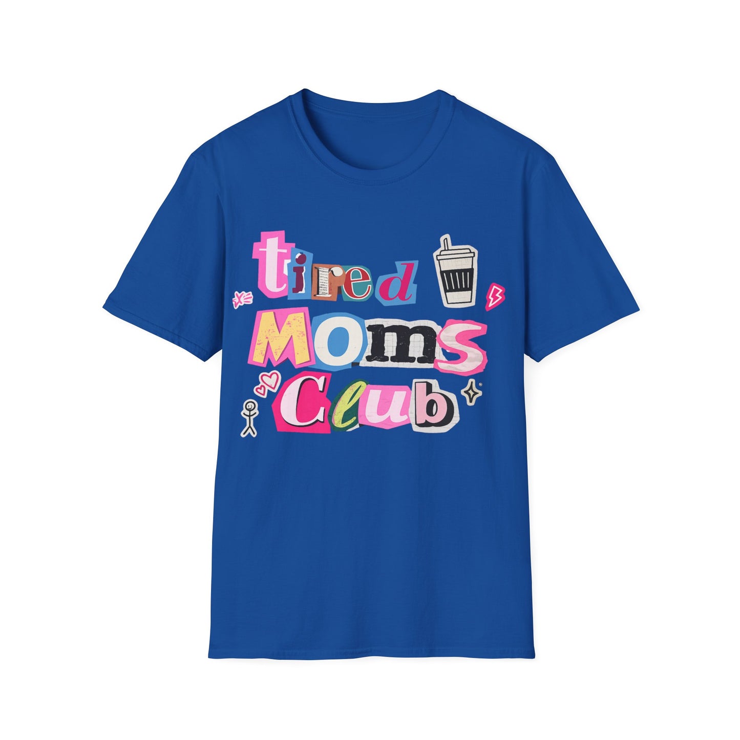 Mama Mom’s Club Graphic T-Shirt — Cute Colorful “Mama Mom’s Club” Design