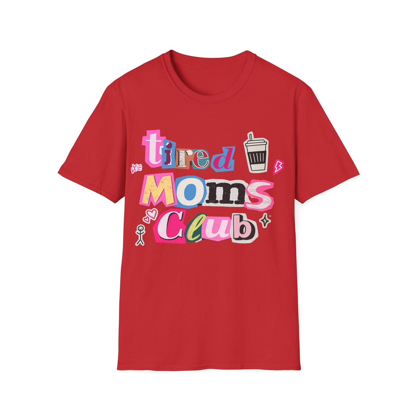 Mama Mom’s Club Graphic T-Shirt — Cute Colorful “Mama Mom’s Club” Design