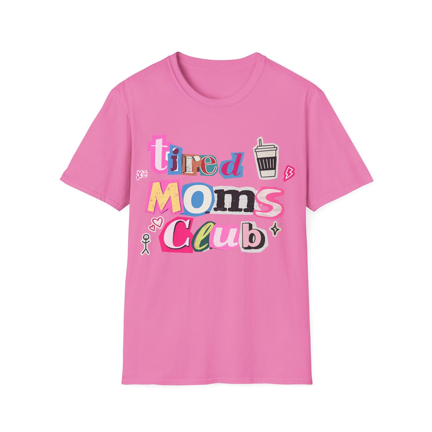 Mama Mom’s Club Graphic T-Shirt — Cute Colorful “Mama Mom’s Club” Design