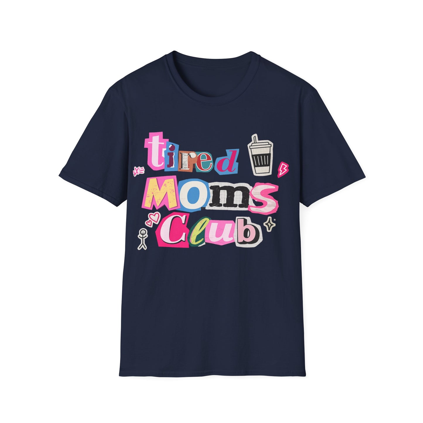 Mama Mom’s Club Graphic T-Shirt — Cute Colorful “Mama Mom’s Club” Design