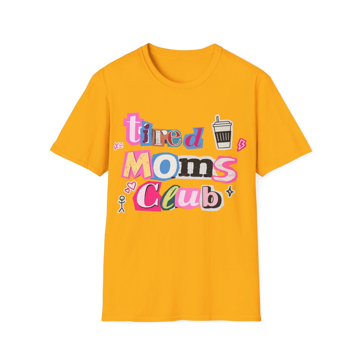 Mama Mom’s Club Graphic T-Shirt — Cute Colorful “Mama Mom’s Club” Design
