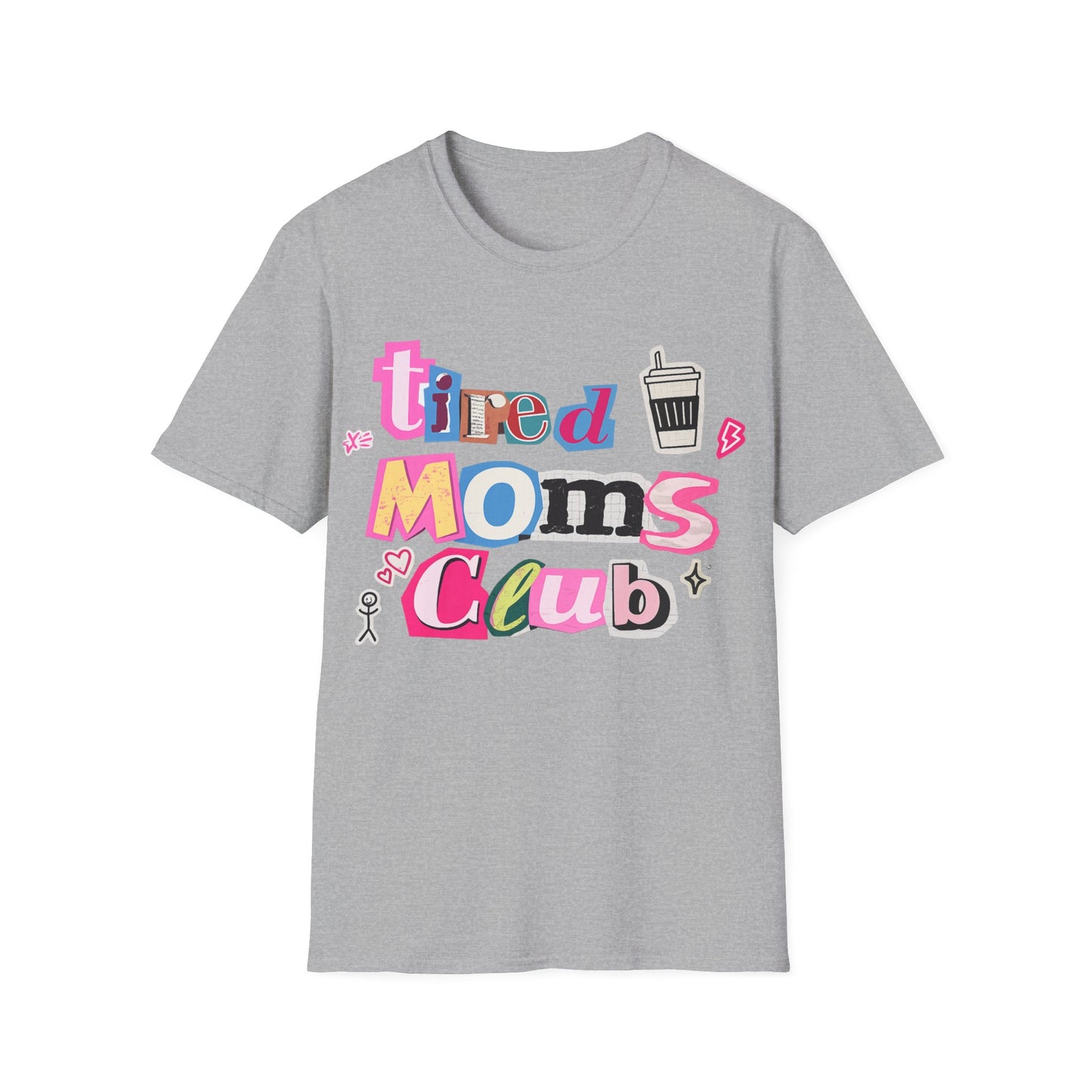 Mama Mom’s Club Graphic T-Shirt — Cute Colorful “Mama Mom’s Club” Design