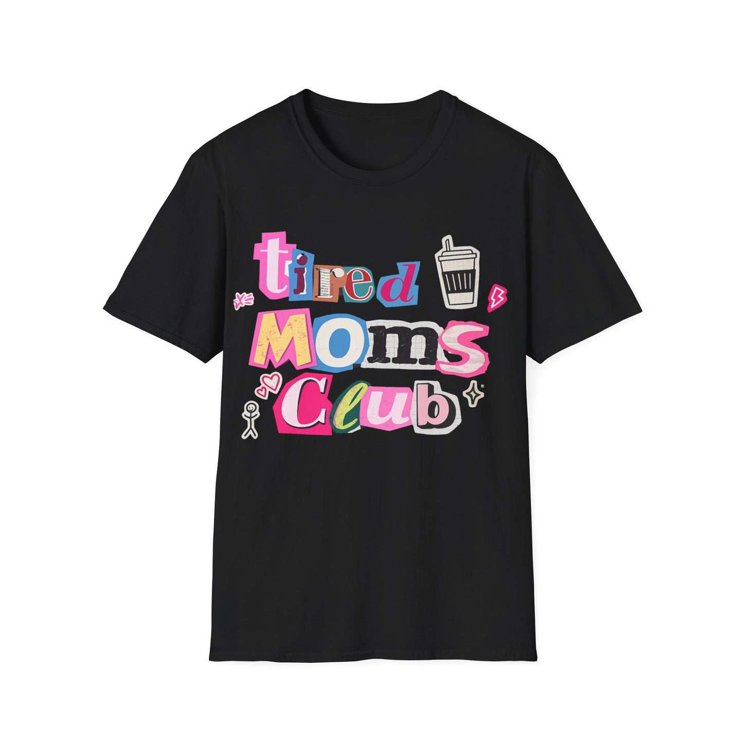 Mama Mom’s Club Graphic T-Shirt — Cute Colorful “Mama Mom’s Club” Design