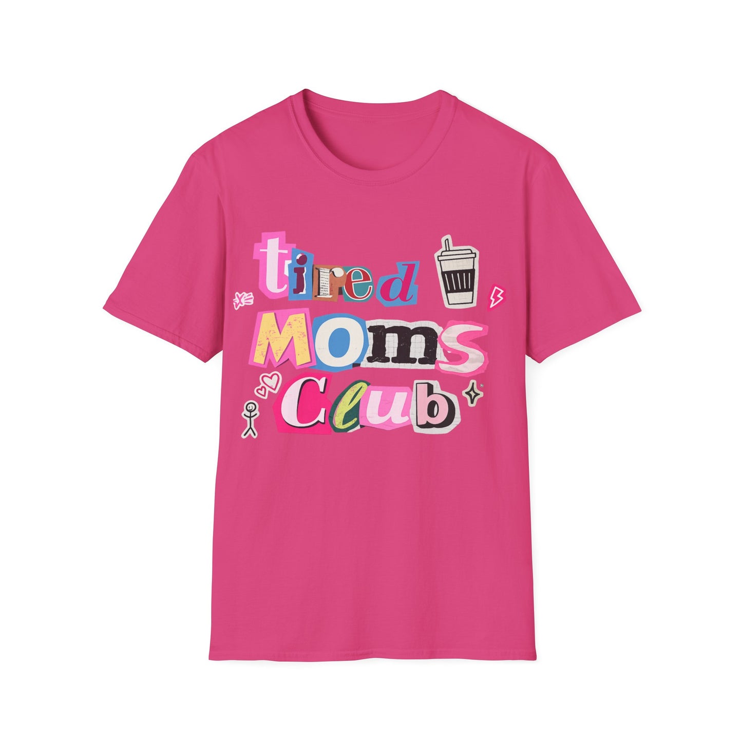 Mama Mom’s Club Graphic T-Shirt — Cute Colorful “Mama Mom’s Club” Design
