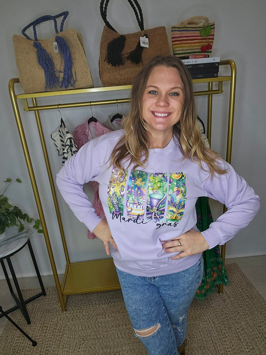 Mardi Gras Mélange Sweatshirt