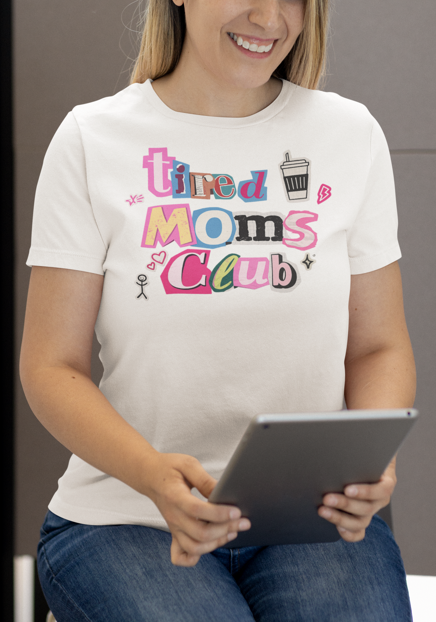 Mama Mom’s Club Graphic T-Shirt — Cute Colorful “Mama Mom’s Club” Design