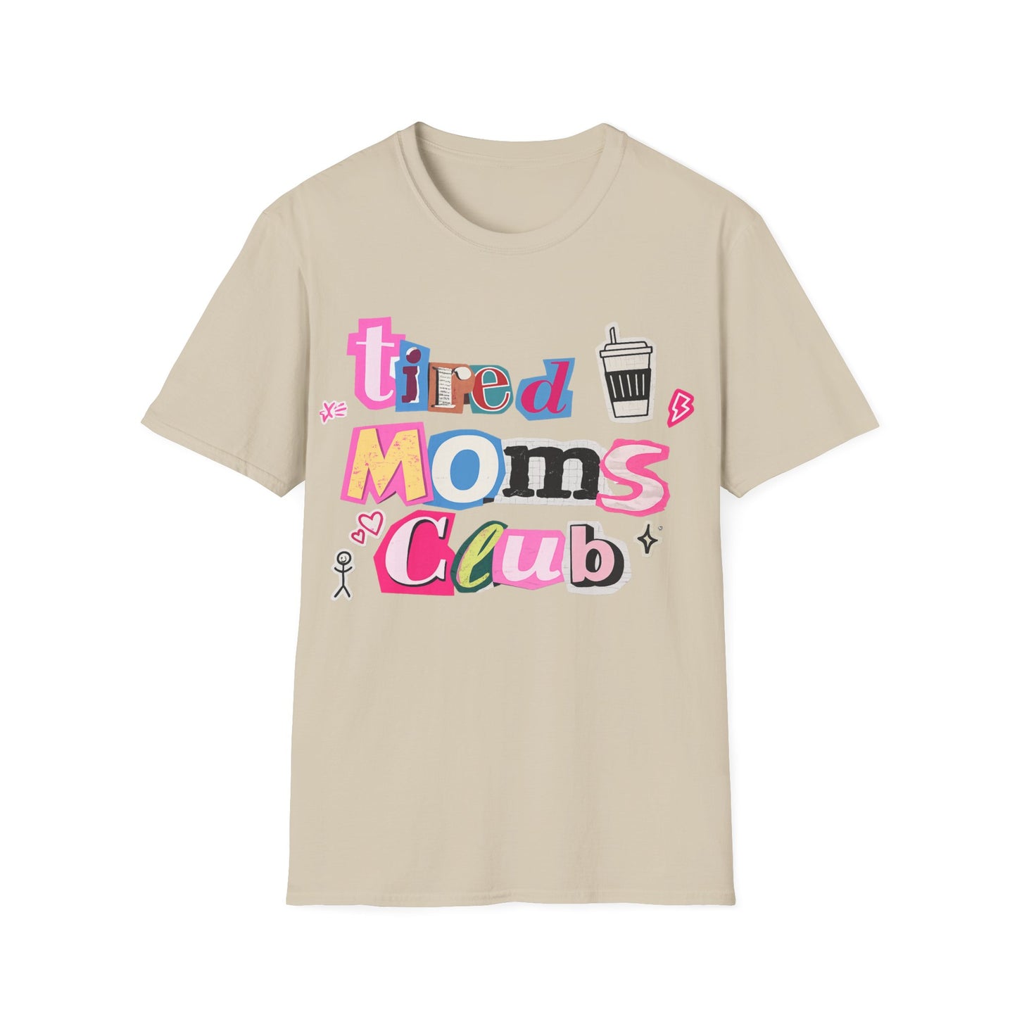 Mama Mom’s Club Graphic T-Shirt — Cute Colorful “Mama Mom’s Club” Design