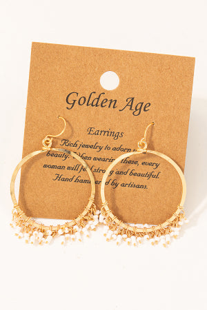 Ace In the Hole Chadelier Circle Earrings