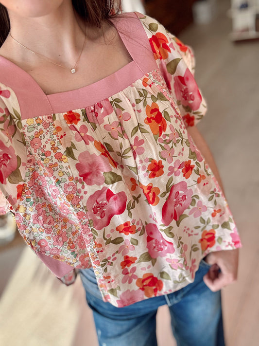 Hello Spring Floral Top