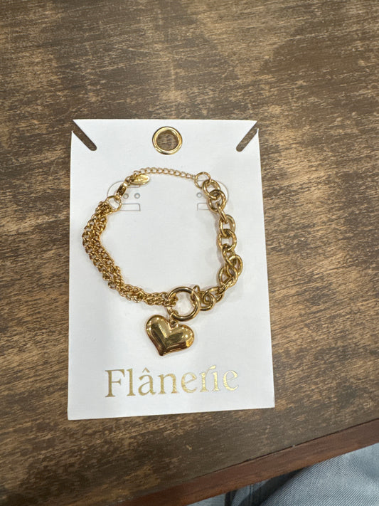 Golden Love Link Bracelet