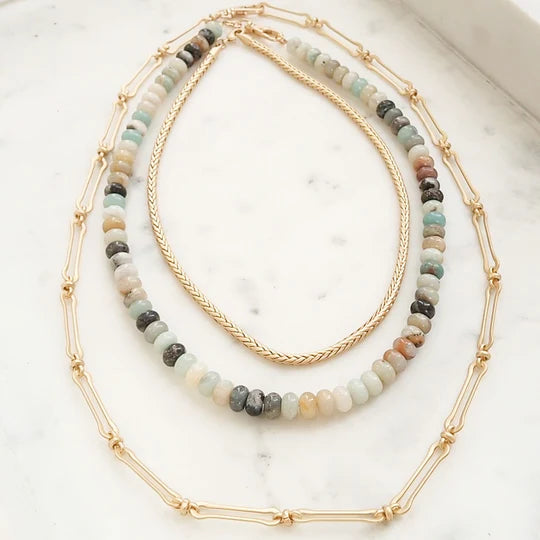 Seasons of Change Gemstone Layering Necklace