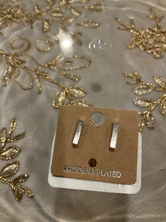 Silver post earrings