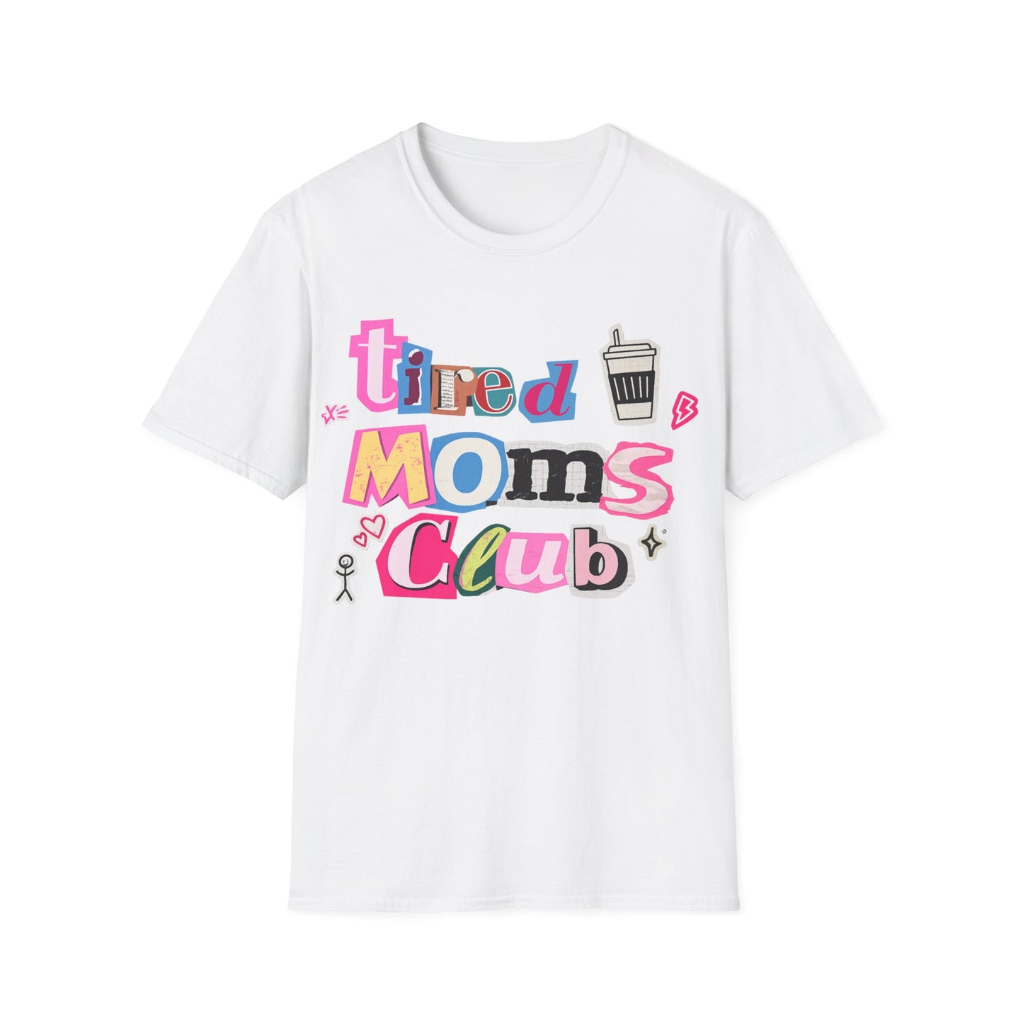 Mama Mom’s Club Graphic T-Shirt — Cute Colorful “Mama Mom’s Club” Design