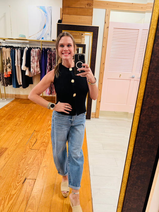 Golden Ember Sweater Vest