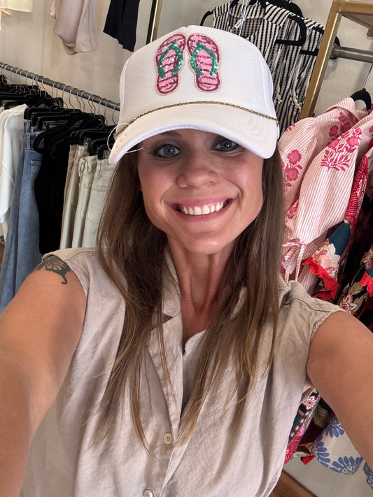 Beachy Keen Flip Flop Hat