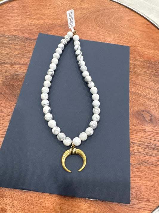 White Marble Necklace