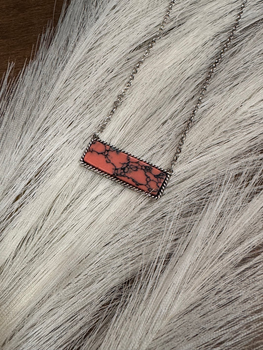 Backroad Sunset Bar Necklace