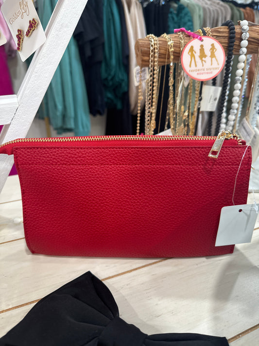 Red Wristlet crossbody