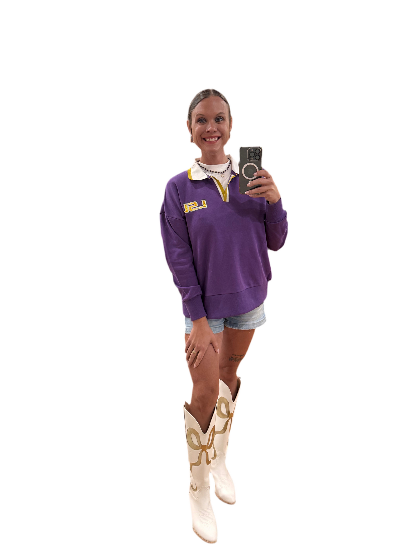 Geaux Tigers Spirit Rugby Pullover