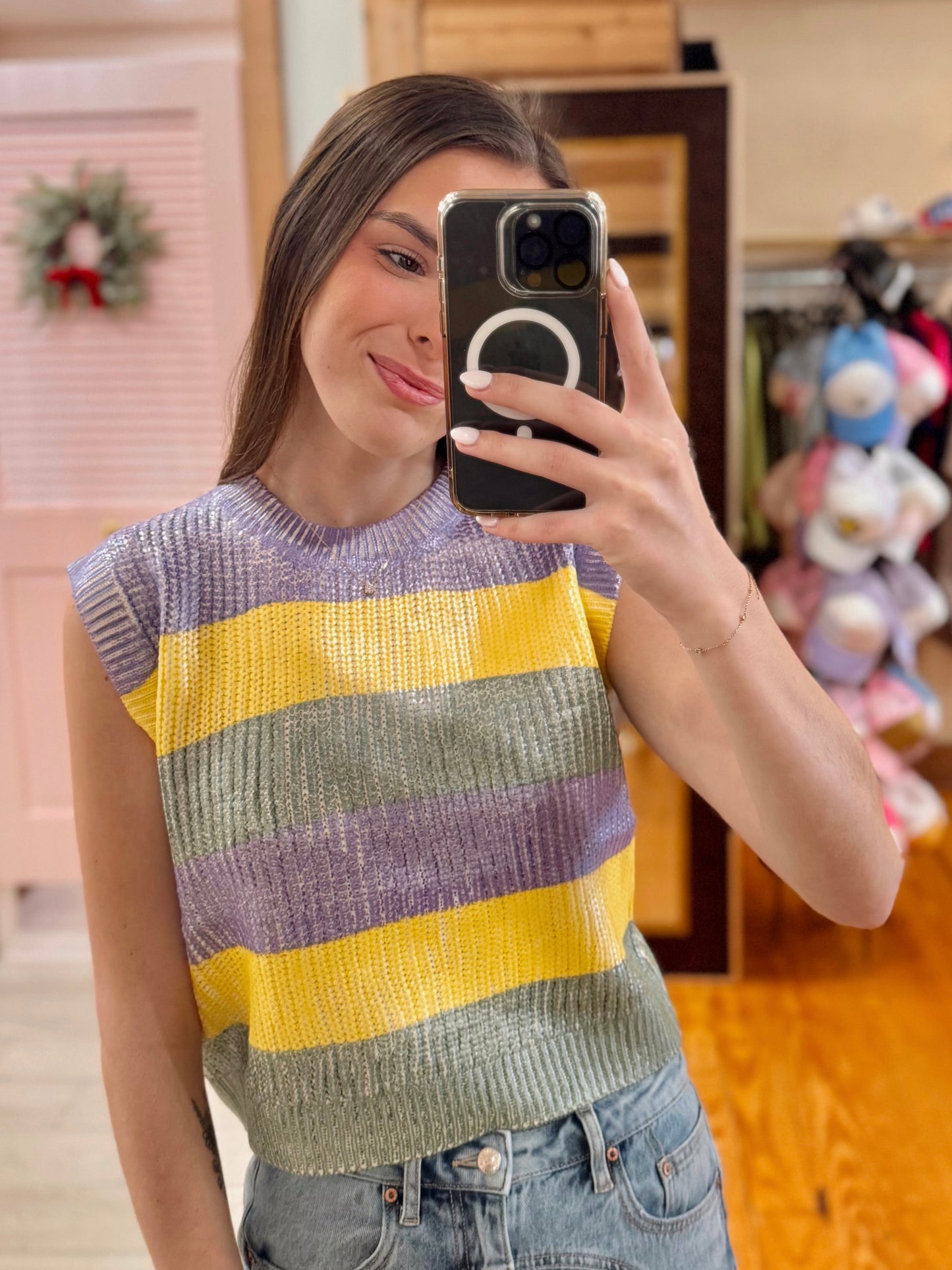 Krewe Chic Sweater Tank Top