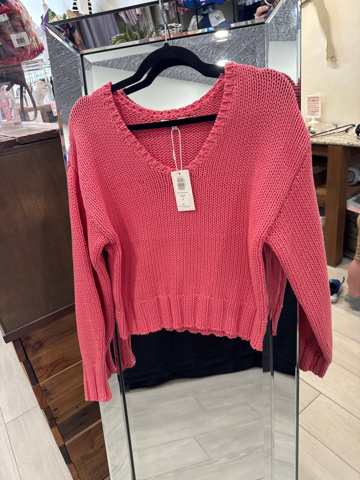 Vida Sweater Sunset Pink