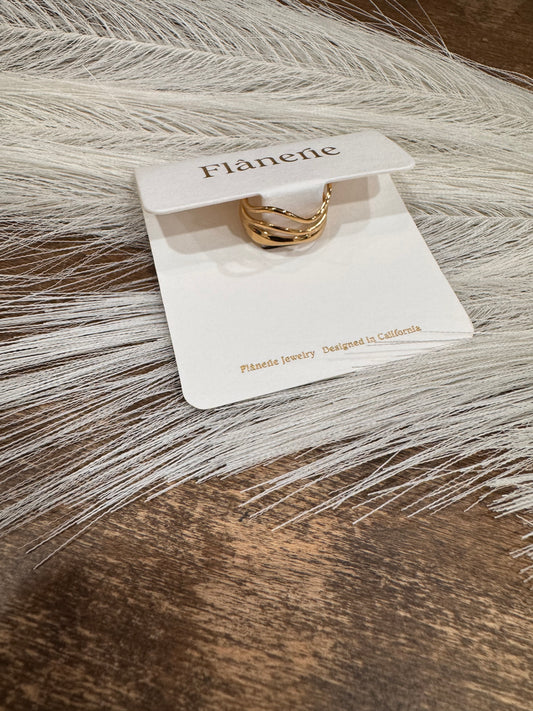 Golden Layers Ring