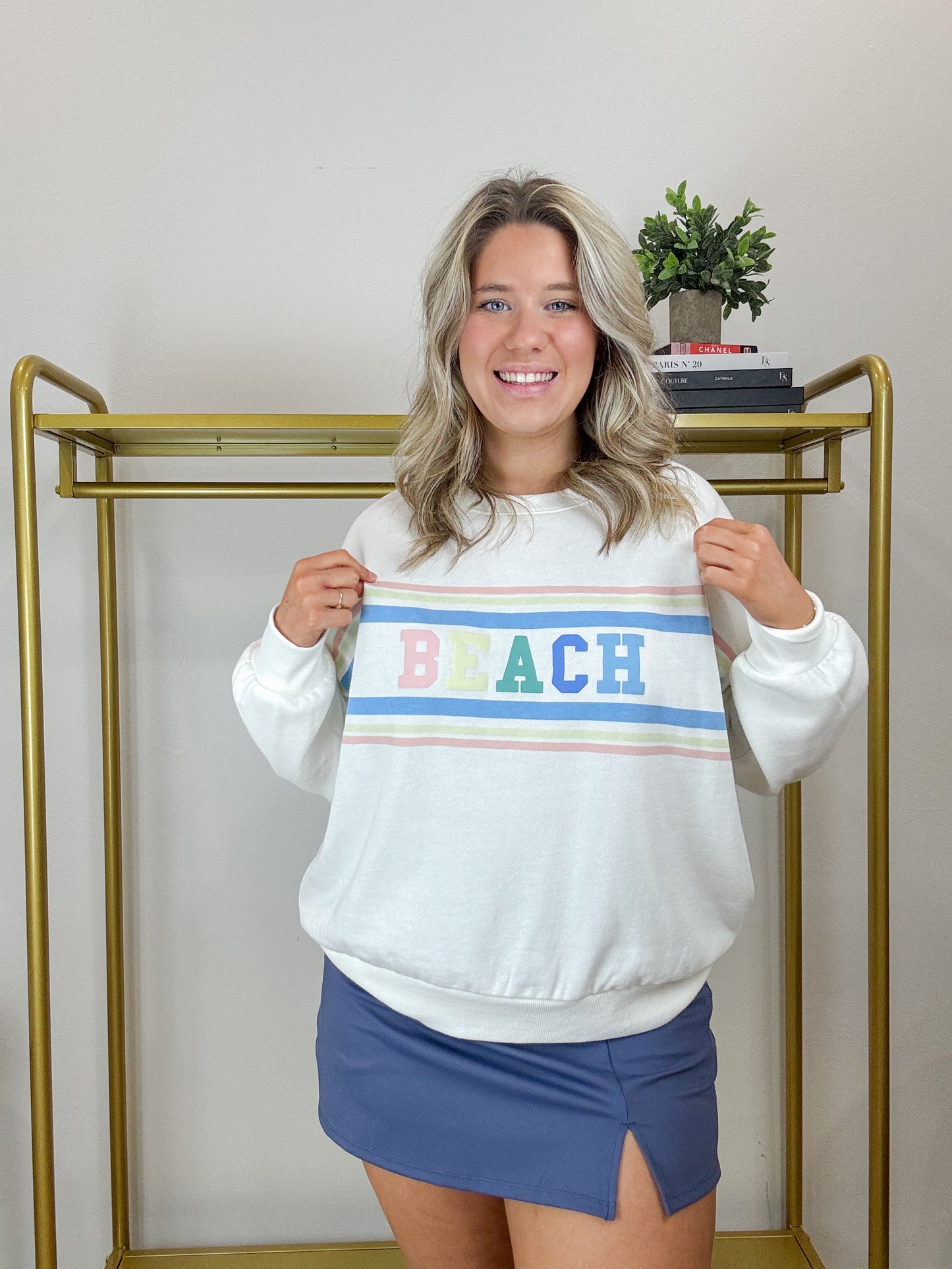 Oversized Beach Sweatshirt Vanilla Ice